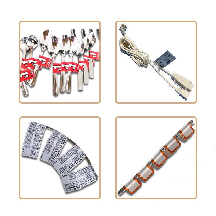 极速现货自动不干胶电p线线材对折车标贴机软管线束即时带打印标