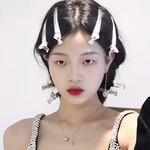 极速托尼发夹长发夹彩色s边夹可爱发卡顶夹刘海夹鸭嘴夹一字夹卡