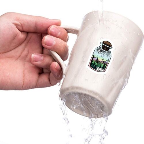新品50Pcs Outdoor Nature Cxamping Sticker Waterproof Water