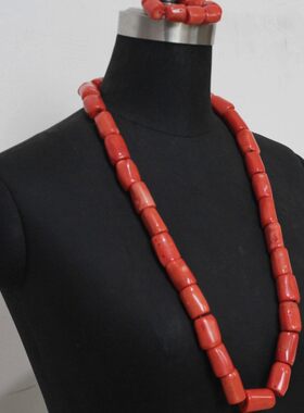 极速4ujewelry Tramditional Coral Beads Jewelry Set Nigerian