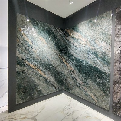 极速新星空c夜 900x2600岩板电视背景墙连纹大板大理石客厅悬空轻