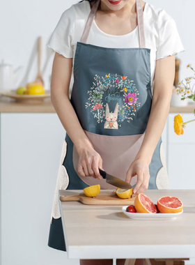 极速Womens Apron Waterproof Household PVC OiPl-proof Aprons