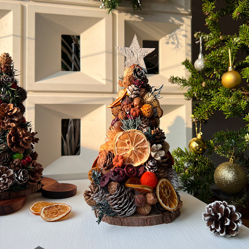 松果圣诞树创意diy材料包圣诞手工材料亲子手工活动桌面摆件礼物,节庆用品/礼品,圣诞装饰品,淘宝优惠券,粉丝福利购,淘宝优惠卷