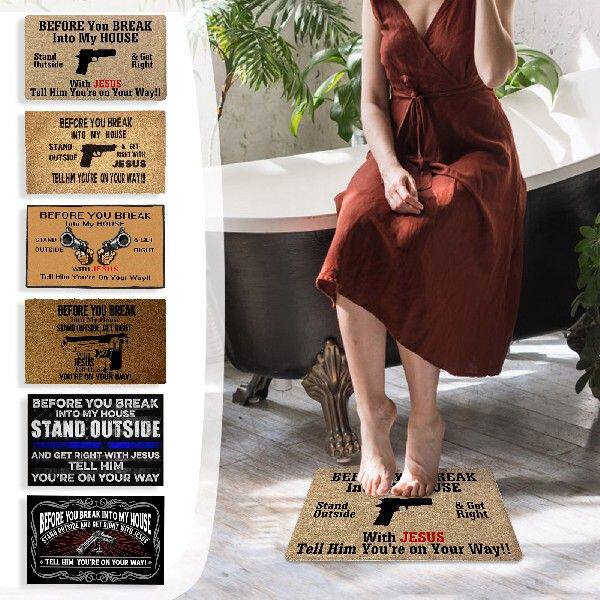 极速Hot Coir Welcome Mats For FroFnt Door Funny Door Mats