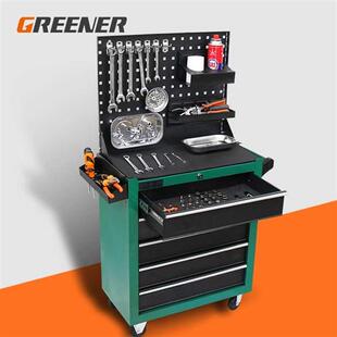 极速绿林(GREENER)汽修工具车车间工具柜移动工具V推车多功能零件