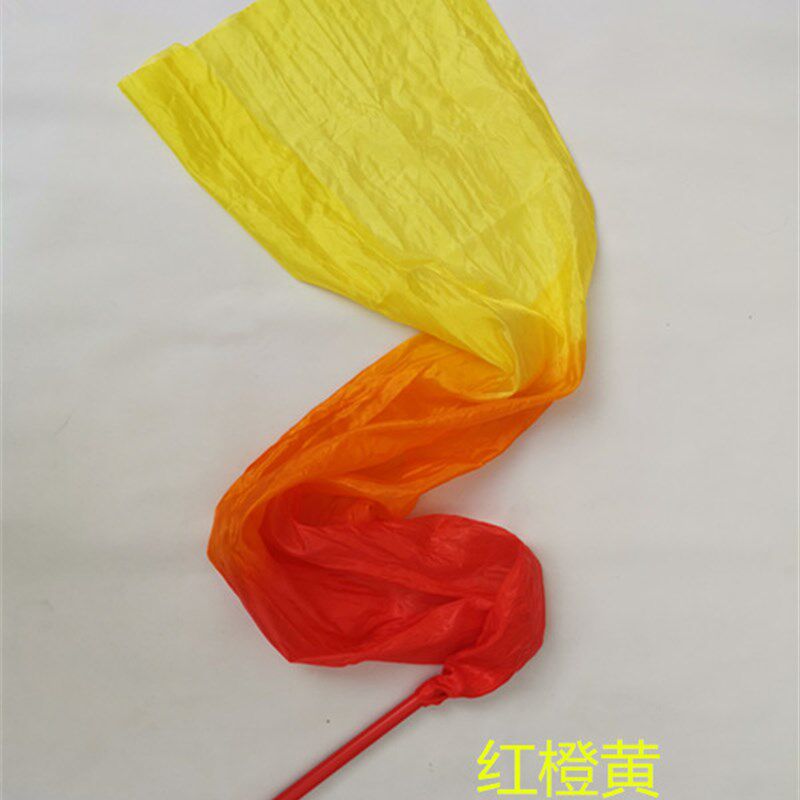极速舞蹈彩绸带棒五色彩带成人儿童春英广场舞秧歌健W身长绸带体