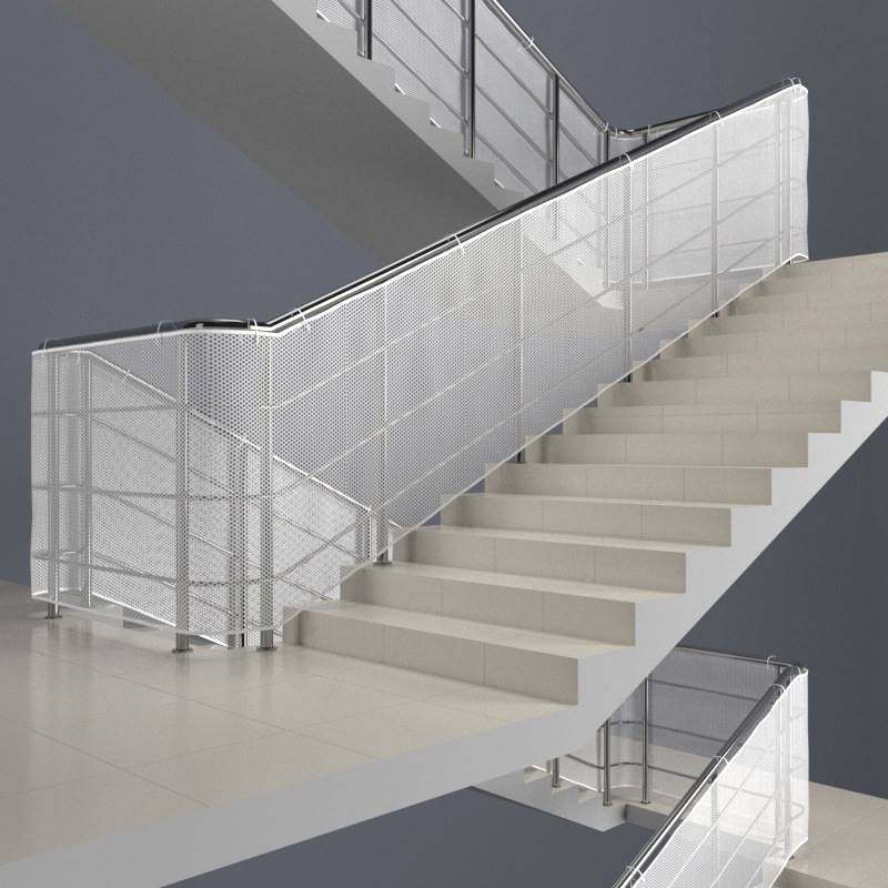 极速家用楼梯f防护网儿童楼梯围栏窗户防掉特厚安全护栏神器宠物
