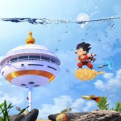 新品 饰品水中悬浮卡通人物孙悟空潜水员鱼缸Y造景套餐 鱼缸摆件装