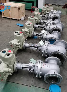 极速贝尔油库用铸钢Z941H-16C DN200电动O硬密封防爆法兰闸阀智能