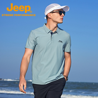 男式短袖JEEP/吉普吸湿速干