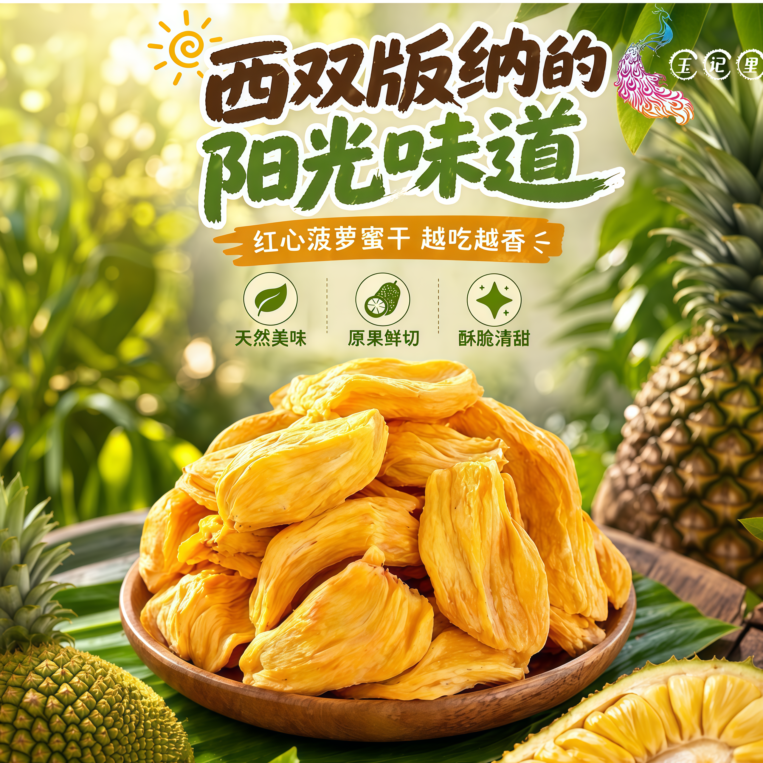 西双版纳特产红肉菠萝蜜干网红零添加非油炸零食云南特产伴手礼