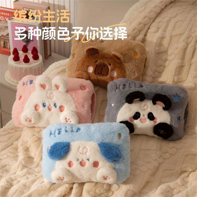 毛绒暖宝宝卡通可拆洗插手可爱暖手神器卖萌动物热水袋充电暖手宝