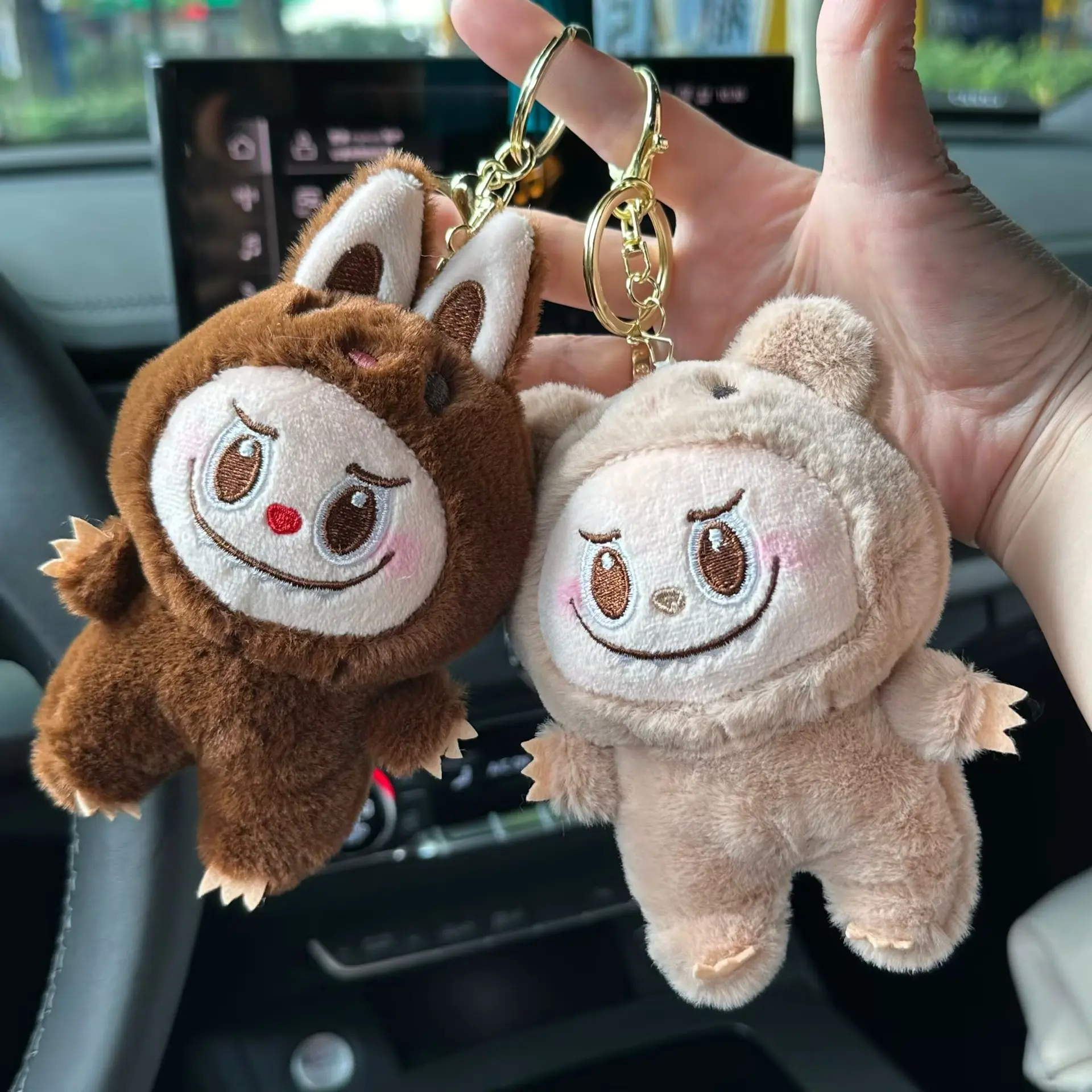 可爱变装拉布布毛绒玩具钥匙扣