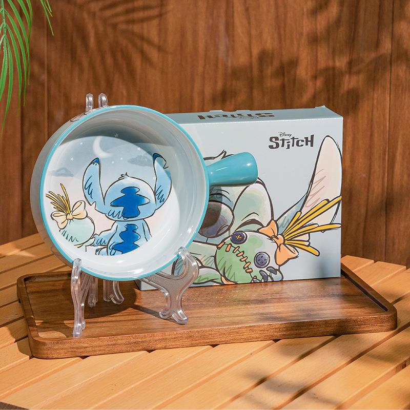 史迪仔陶瓷餐具套装可爱碗勺筷子水杯礼盒装草莓熊礼物女餐具礼品