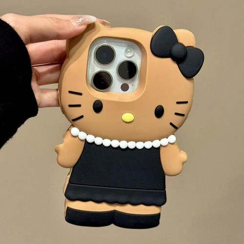 可爱卡通日韩立体千金裙hellokitty适用苹果iphone17promax壳16promax硅胶15pro防摔14pro保护套13/12