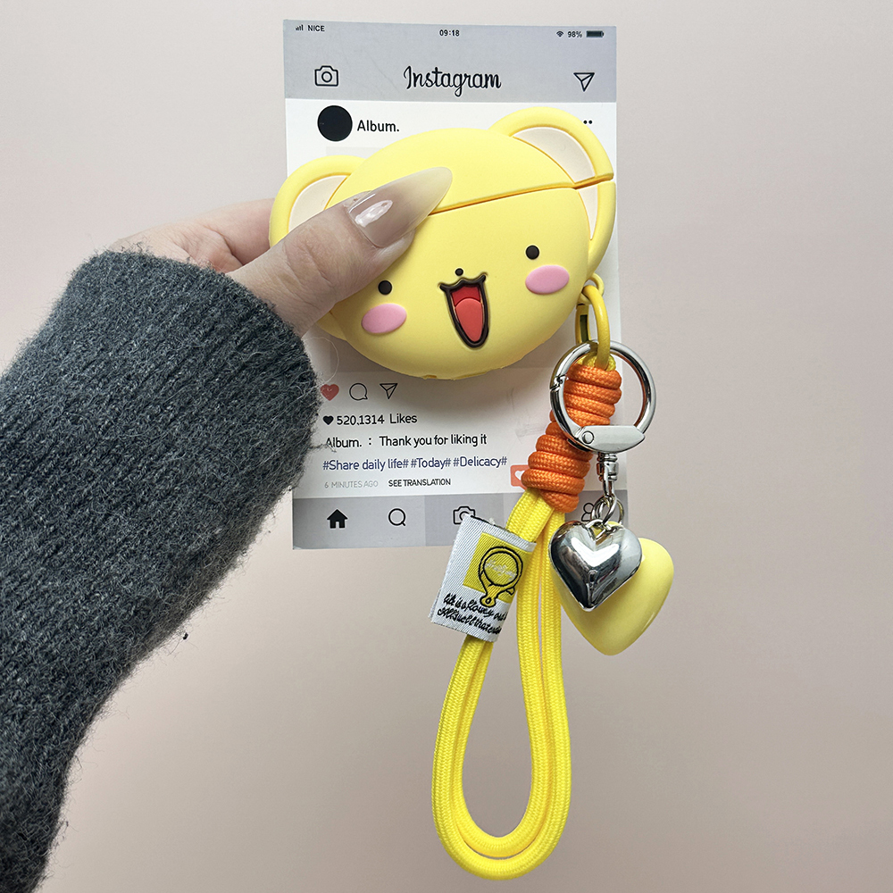 软萌动漫卡通可鲁贝洛斯小可适用苹果AirPodspro3苹果无线蓝牙耳机套AirPods3代硅胶AirPods1/2防摔AirPods4