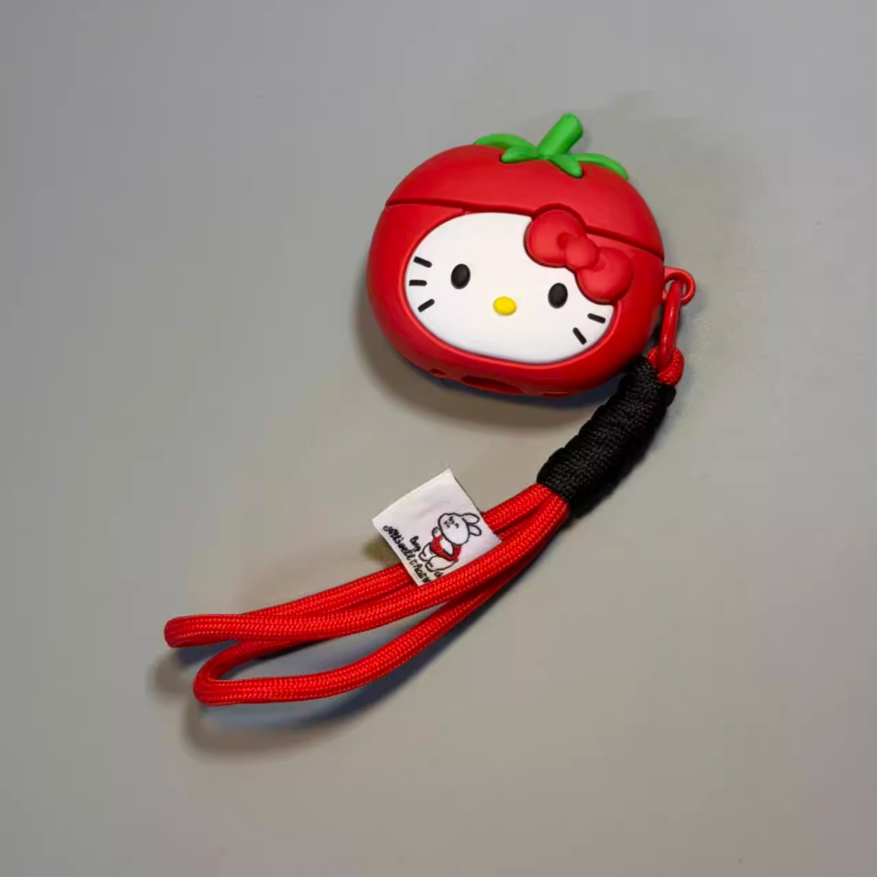 可爱西红柿番茄Kitty适用苹果AirPods4蓝牙耳机套AirPodspro3代个性AirPods1/2硅胶AirPodspro2防摔耳机盒