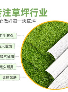 仿真草坪阳台塑料垫子户外人造草室内幼儿园绿草坪地毯假草皮装饰