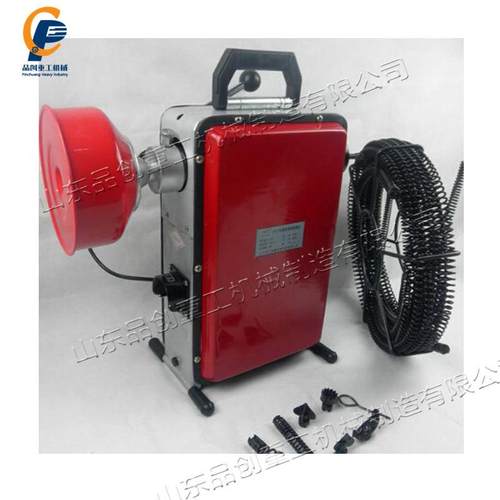 电动管道滚筒清洗机 室内户外两用疏通机 家用下水道螺旋清理机
