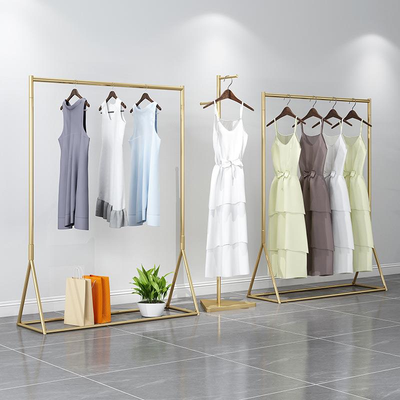 服装架服装店女装展示架中岛展示架挂衣架落地式可移动置物架货架