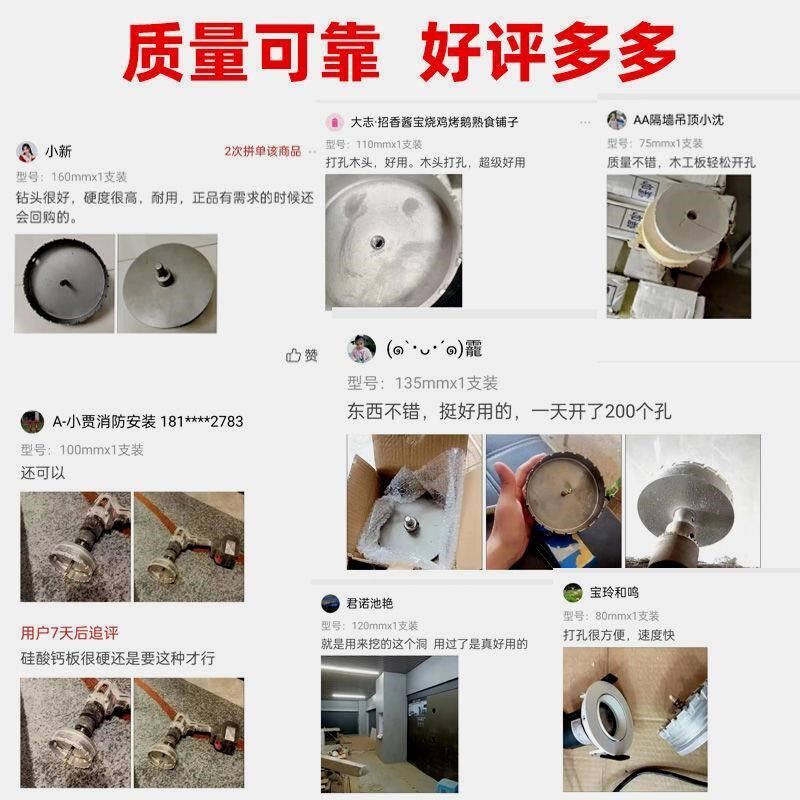热销金属不锈钢高速钢开孔器w钻头铁皮圆形铝合金开口扩孔打孔神