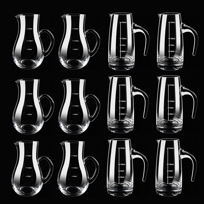 热销金箔白酒分酒器家用水晶玻璃烈酒杯饭店商用100W毫升分酒壶量