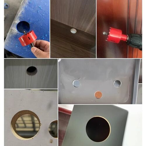 热销金属麻花钻头圆形木工开w孔器门板装锁铰链扩孔合页石膏板开