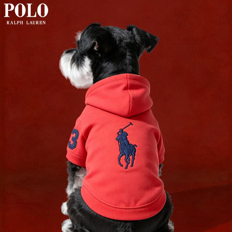 RalphLauren大马驹字母连帽卫衣