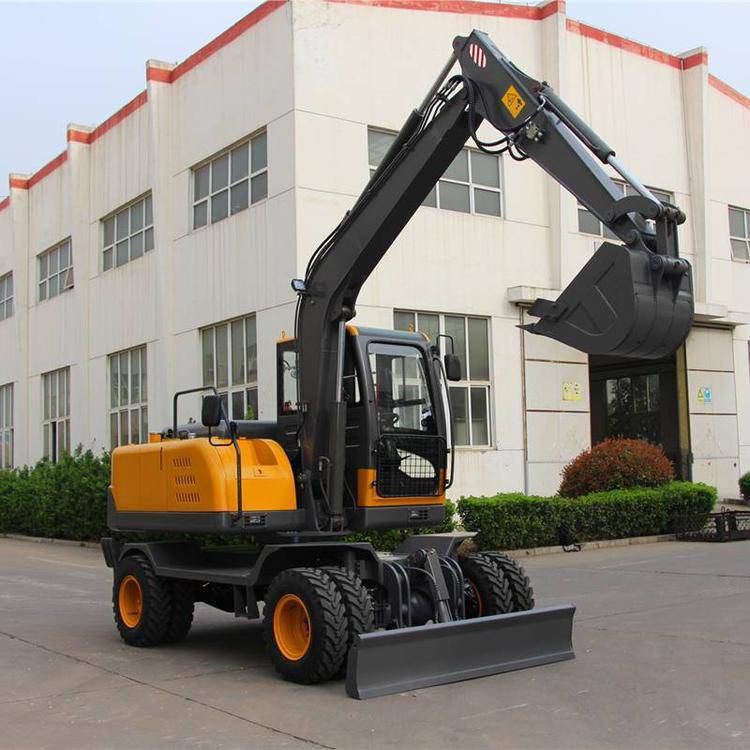 极速新90小型轮胎式挖沟机 移动十分灵活Y挖掘动作快