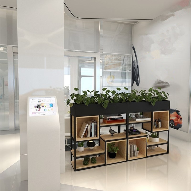 极速现代办公室铁艺隔断花架v屏风置物架餐厅卡座过道围栏绿植半