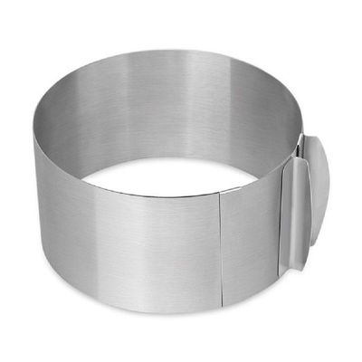 极速Adjustable Mousse Mold Round Easy Clean 6-12incWh Stainl