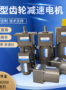 极速恒超 6W~7j50W交流异步齿轮减速电机/调速马达可逆马达220V/3