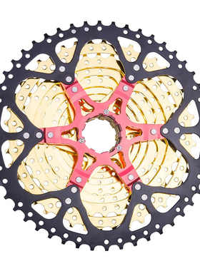 极速新品E飞celsior x轮11速11-D 50T 色地车自行车卡式飞轮黑金