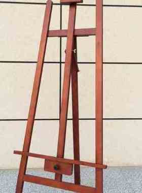 极速新品165米黑色白色胡桃色实木制油画架子高端S广告KT板展示架