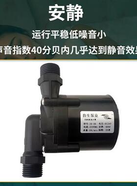 极速12V24Vk无刷直流超静音耐高温耐腐蚀微型循环增压插管式潜水