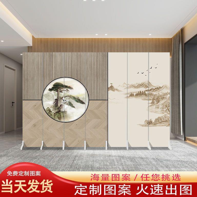 北欧折叠移动屏风隔断墙客厅办公室内简约现代美容院卧室遮挡家用