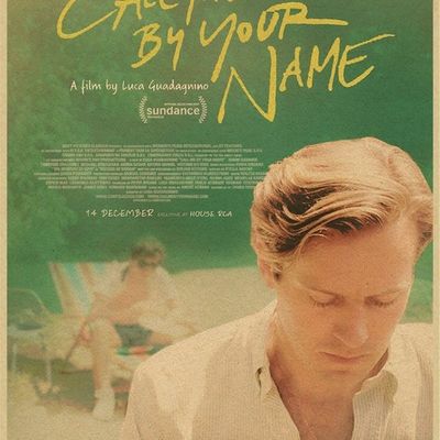 新品Calld Me by Your Name Movie Kraft paper poster Wall Art