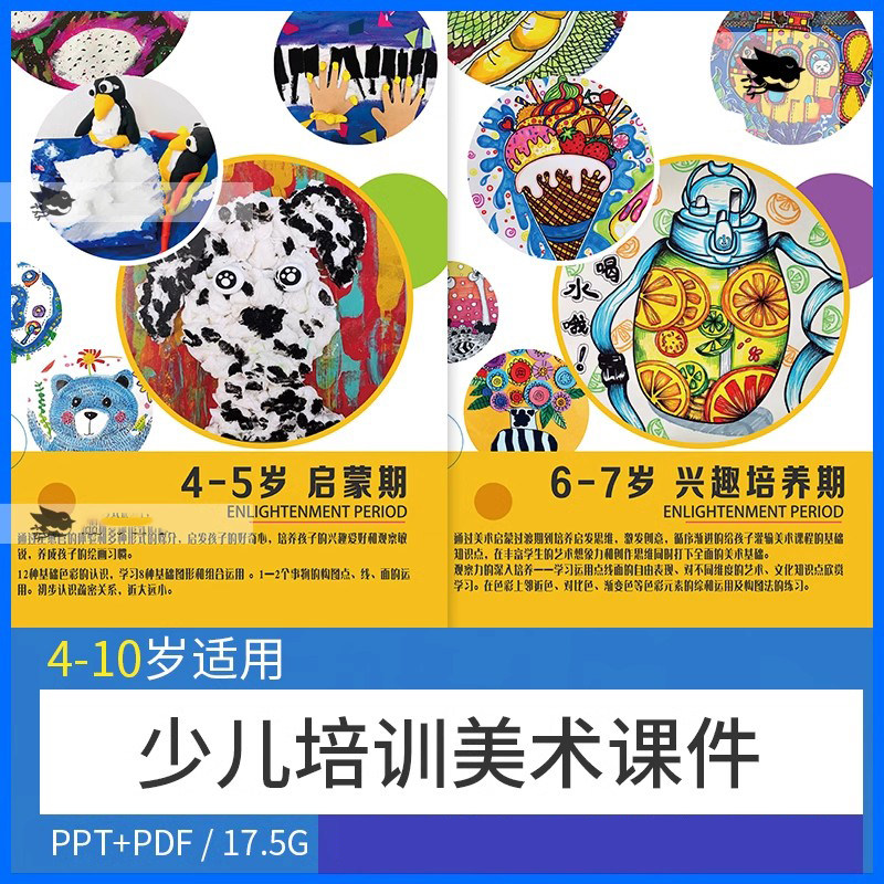 儿童少儿美术培训机构课程体系教材培训班课件绘画教案ppt电子版