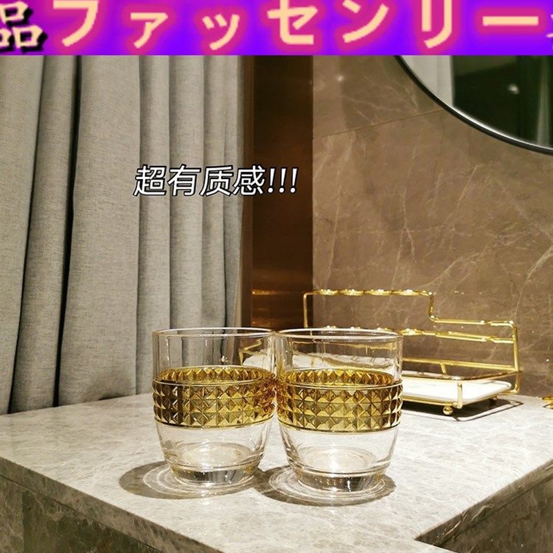 现货速发轻奢玻璃漱口杯洗漱杯牙刷牙缸牙杯套装组合置物架情侣家