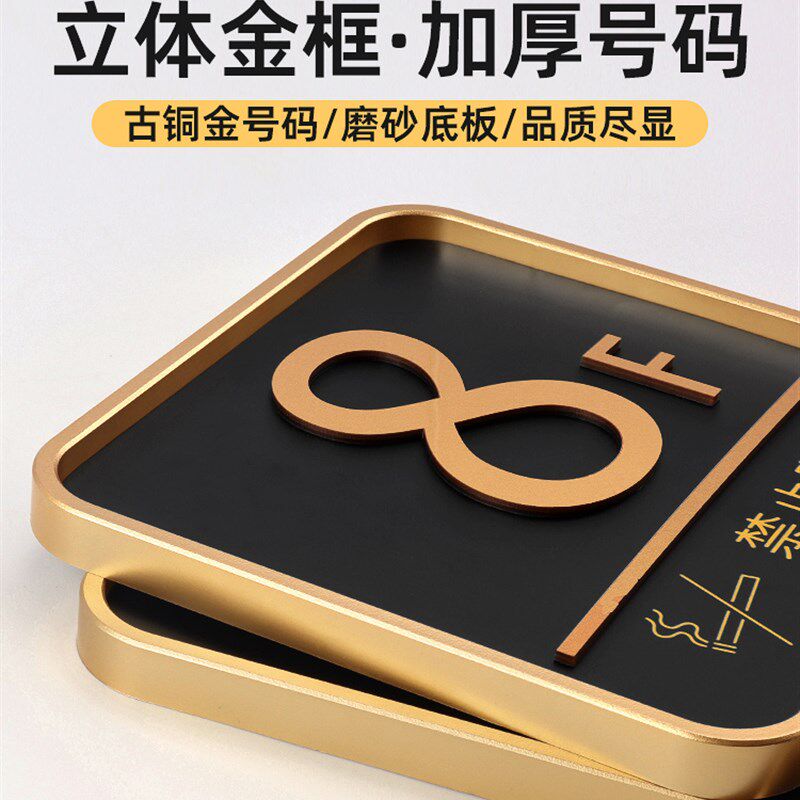 现货压克力楼层标识n牌指示牌公寓商场楼层数字贴酒店宾馆立体数