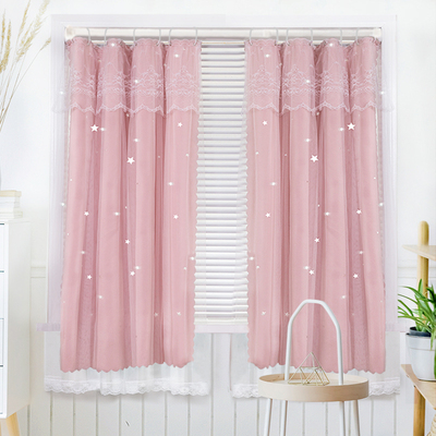 速发免打孔窗帘布挂钩式 厅全遮光20新1年2款遮卧室成品客少短款