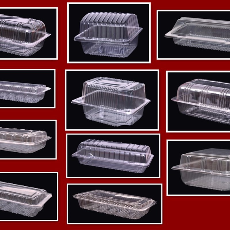 速发包次性透明塑料蛋糕盒吸塑一装烘焙0点甜点打包小方盒10西个