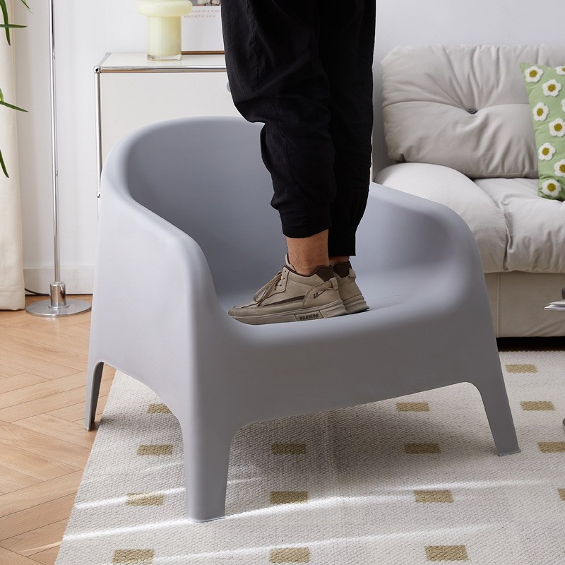 速发设计师休闲沙发椅台户外单客椅躺椅简约人厅靠椅凳油风奶子