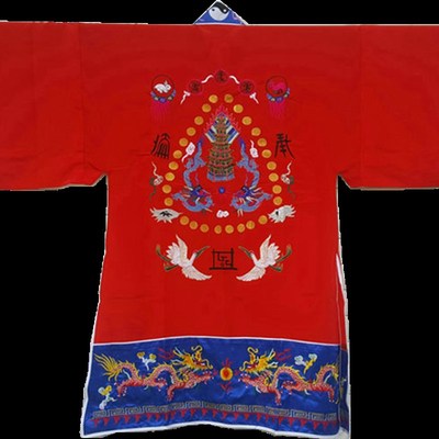 速发服装用品法衣道袍高功双塔法衣黄宵台衣小袖玉罗萧台