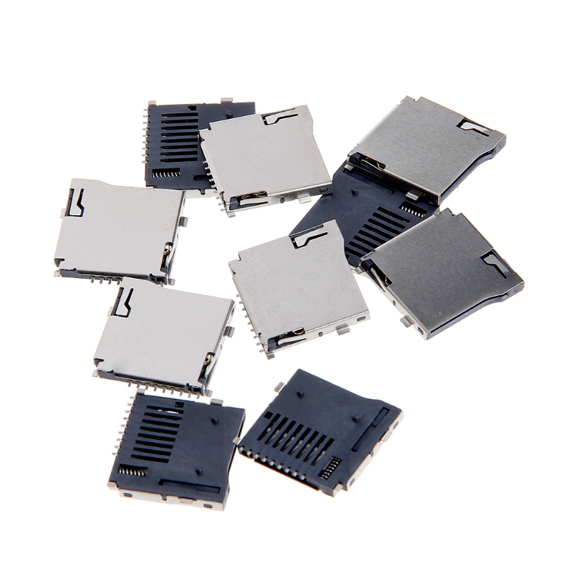 速发10 Push-Push Type TF Mro SD Cd Soet Adapter Aumat