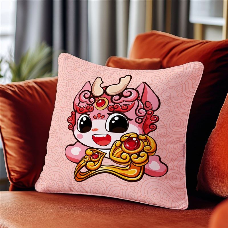 速发貔貅宝宝抱枕枕子两用午礼被头生肖车载可爱靠枕蛇年红妇节睡