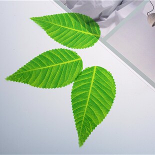 速发点心装饰糕叶垫糕塑点料叶子蛋树烘焙酒店冷盘甜品假叶200张