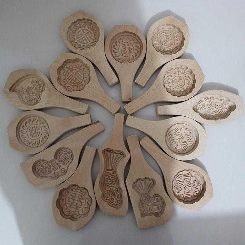 速发纯手桃福字寿喜字馒工面食潮汕红桃龟粿印模具木质木制家用头