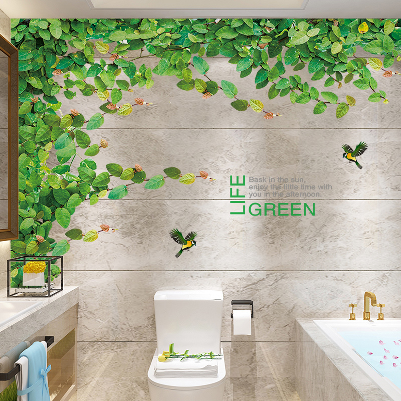 速发墙墙贴画遮间补洞浴室卫生丑贴纸壁壁装饰墙贴厕所美化墙洞修