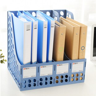速发四联文4框办公文件架资料架件件栏整理框文件座47文0